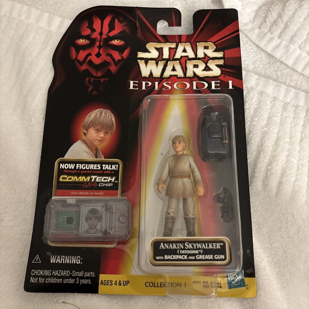NEW Star Wars Episode 1 Tatooine Anakin Skywalker Action Figure Hasbro 1998 NIP